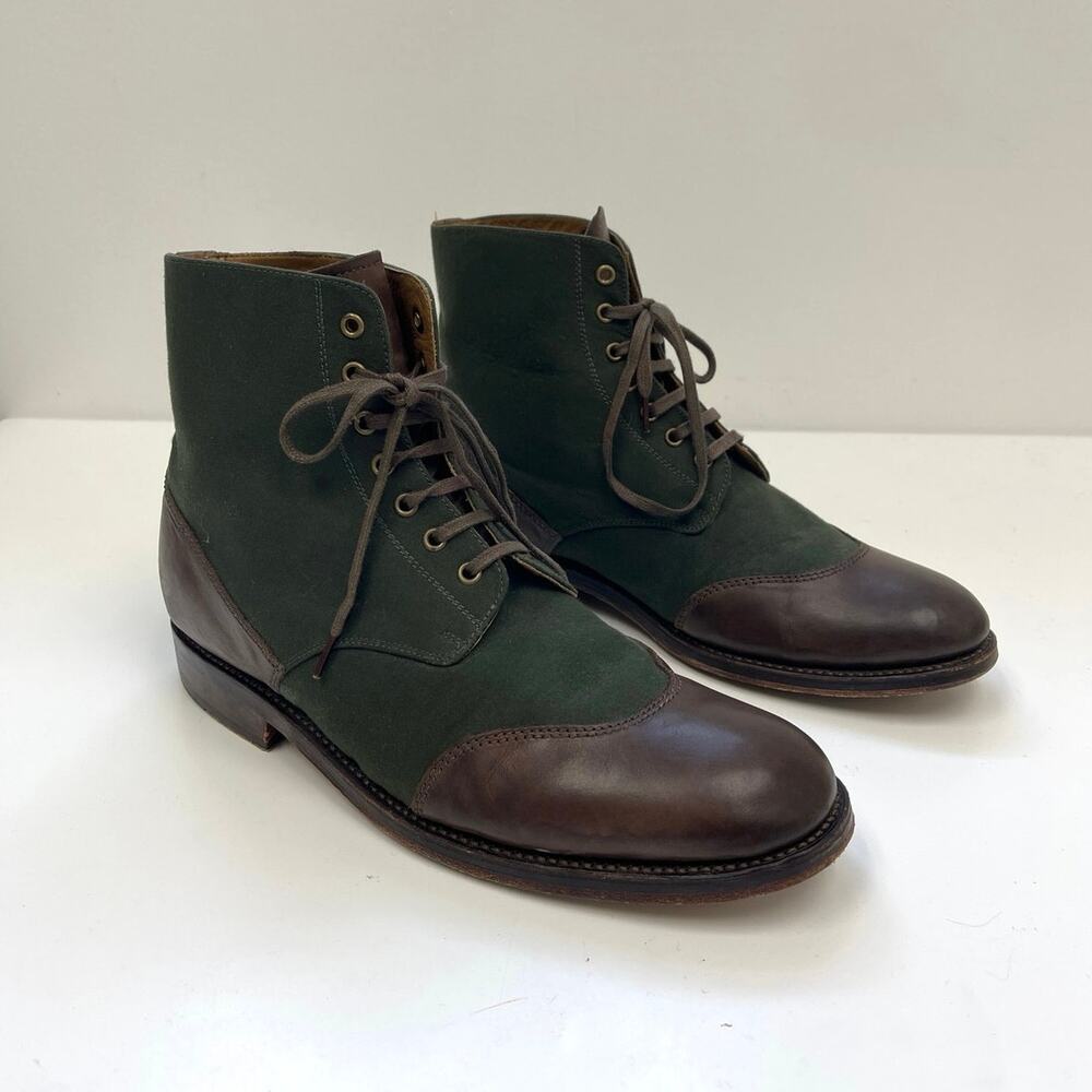 Grenson Men’s Glenn Cap Toe Derby Boot Lace Up Ankle Leather England US10/UK9
